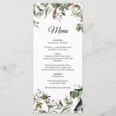 Rustic Eucalyptus Leaves  Greenery Wedding Menu (Voorkant)