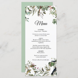 Rustic Eucalyptus Leaves  Greenery Wedding Menu