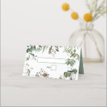 Rustic Eucalyptus Leaves  Greenery Wedding Plaatskaartje<br><div class="desc">Een mooi ontwerp van de plaatskaart met roestrijke eucalyptusbladeren,   groen en vogels. Een elegant ontwerp dat ideaal is voor elk trouwthema. Er zijn ook huwelijksuitnodigingen en andere kantoorbenodigdheden beschikbaar.</div>