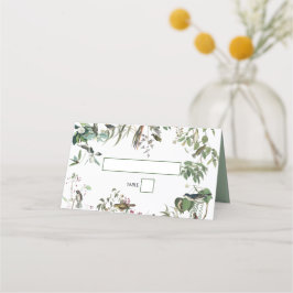 Rustic Eucalyptus Leaves  Greenery Wedding Plaatskaartje