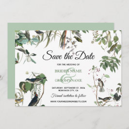 Rustic Eucalyptus Leaves  Greenery Wedding Save The Date