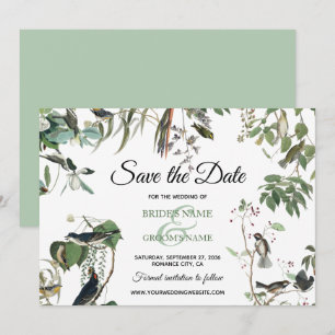 Rustic Eucalyptus Leaves  Greenery Wedding Save The Date