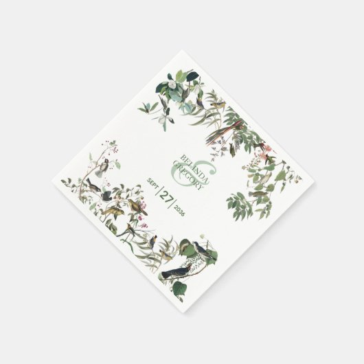 Rustic Eucalyptus Leaves Greenery Wedding Servet (Hoek)