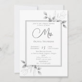 Rustic Eucalyptus Lijst Future Mrs Vrijgezellenfee Kaart (Voorkant)