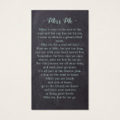 Rustic Eucalyptus Memorial Funeral Prayer Kaart (Achterkant)