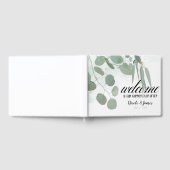 Rustic Eucalyptus Minimal Chic Greenery Wedding Gastenboek (Volledig)