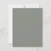 Rustic Eucalyptus & Pine w/ Fotohuwelijk Save The Date (Achterkant)