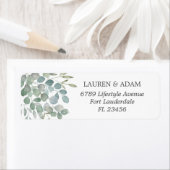 Rustic Eucalyptus Sage Green Foliage Wedding Etiket (Insitu)