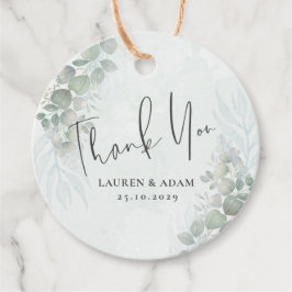 Rustic Eucalyptus Sage Green Wedding Bedankjes Labels