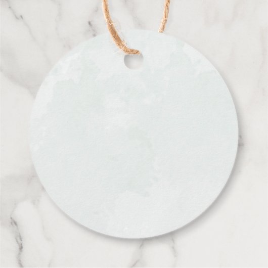 Rustic Eucalyptus Sage Green Wedding Bedankjes Labels (Achterkant)