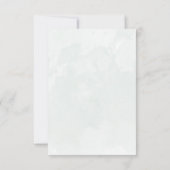 Rustic Eucalyptus Sage Green Wedding Rehearings Kaart (Achterkant)