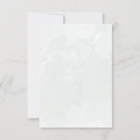 Rustic Eucalyptus Sage Green Wedding Rehearings Kaart (Achterkant)