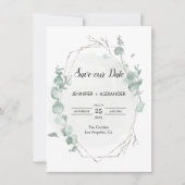 Rustic Eucalyptus sla de datumkaart op Kaart (Voorkant)