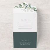 Rustic Eucalyptus Vow Renewal All In One Uitnodiging (Buitenkant)