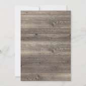 RUSTIC EUCALYPTUS WATERFALL WEDDING INVITATION KAART (Achterkant)