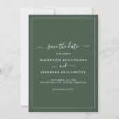 Rustic Eucalyptus Wedding Photo Save the Date (Achterkant)