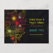 Rustic Evening Rural Wedding Save the Date Aankondigingskaart (Voorkant)