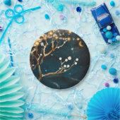 Rustic Evening Tree Lights Sterrennacht Wedding Papieren Bordje (Feest)