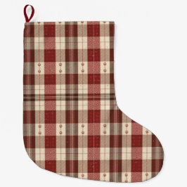 Rustic Evergreen & Cranberry Pet Stocking Grote Kerstsok