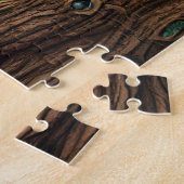 Rustic Evergreen Pine Chickadee Legpuzzel (Zijkant)