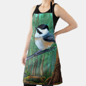 Rustic Evergreen Pine Chickadee Schort (Insitu)