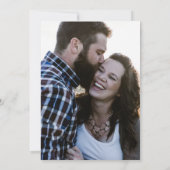 Rustic Evergreen Winter Wedding Invitation Kaart (Achterkant)