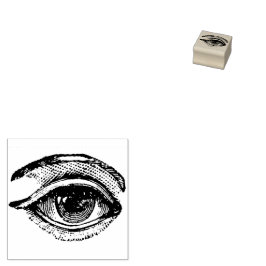 Rustic Eyeball  Rubber Stamp Rubberstempel
