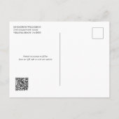 Rustic Fairy Lichten Foto opslaan Datum Aankondigingskaart (Achterkant)