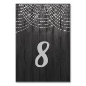RUSTIC FAIRY LIGHT MODERN TABEL NUMMER KAART (Achterkant)