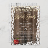 Rustic Fairy Tale Thorn Lijst Vrijgezellenfeest Kaart (Voorkant / Achterkant)