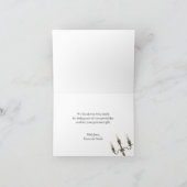 Rustic Fairytale bruiloft Elegant Paars Dank je Bedankkaart (Binnen)