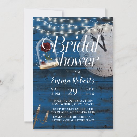 Rustic Fairytale bruiloft Vrijgezellenfeest van ma Kaart (Voorkant)