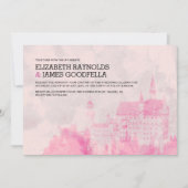 Rustic Fairytale Castle Wedding Invitations Kaart (Voorkant)