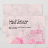 Rustic Fairytale Castle Wedding Invitations Kaart (Voorkant / Achterkant)