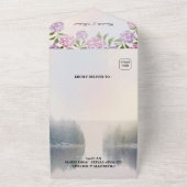 Rustic Fairytale Enchanted Forest Wedding All In One Uitnodiging (Buitenkant)