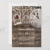 Rustic Fairytale Wedding Barn Wood Vrijgezellenfee Kaart (Voorkant)