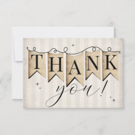 Rustic Faith Hope Love Christelijke bruiloft Bedankkaart