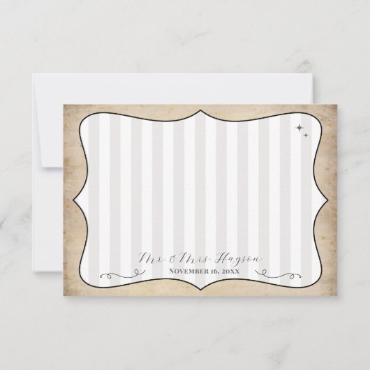 Rustic Faith Hope Love Christelijke bruiloft Bedankkaart (Achterkant)