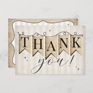 Rustic Faith Hope Love  Christelijke bruiloft Bedankkaart