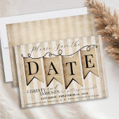 Rustic Faith Hope Love  Christelijke bruiloft Save The Date