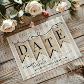 Rustic Faith Hope Love  Christelijke bruiloft Save The Date