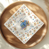 Rustic Fall Blue Pumpkin Baby Shower Servet