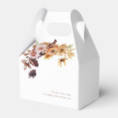 Rustic Fall Boho Bloemige Trouwdag  Bedankdoosjes (Achterkant)