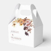 Rustic Fall Boho Bloemige Trouwdag Bedankdoosjes (Voorkant Zijde)