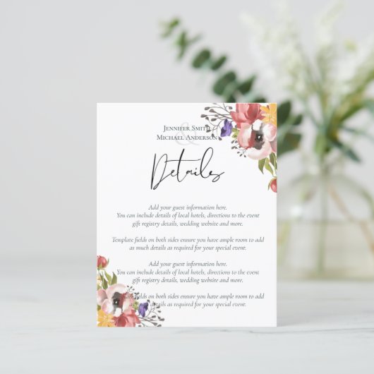 Rustic Fall Colors Wedding Collectie - Budget (Staand voorkant)