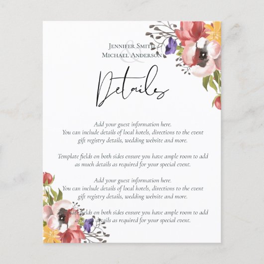 Rustic Fall Colors Wedding Collectie - Budget (Voorkant)