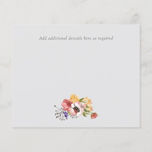 Rustic Fall Colors Wedding Collectie - Budget (Achterkant)