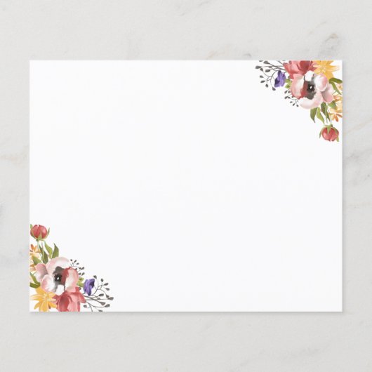 Rustic Fall Colors Wedding Collectie - Budget (Achterkant)