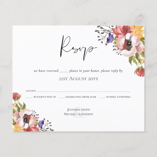 Rustic Fall Colors Wedding Collectie - Budget (Voorkant)