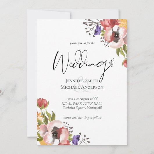 Rustic Fall Colors Wedding Collectie - Budget (Voorkant)